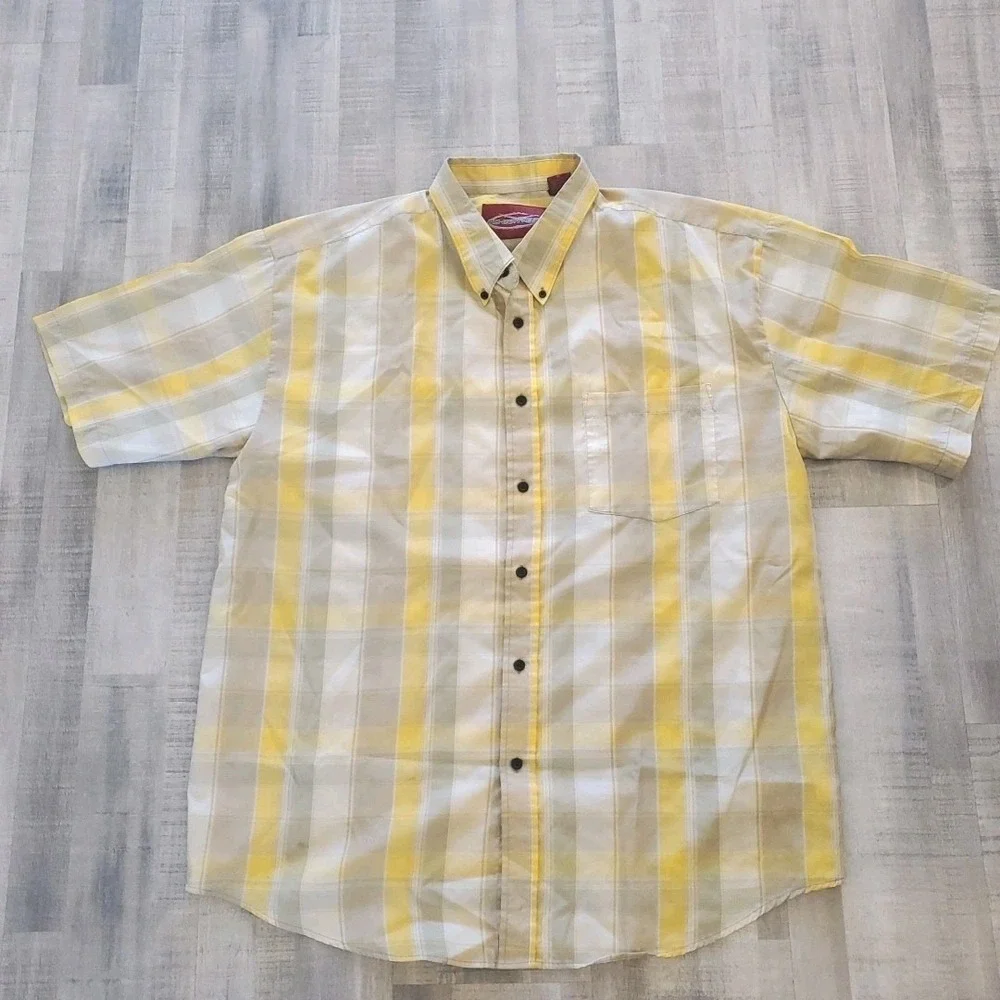 Thrasher Vintage 90s No Contest Button Down Shirt XL Plaid Short Sleeve Skater